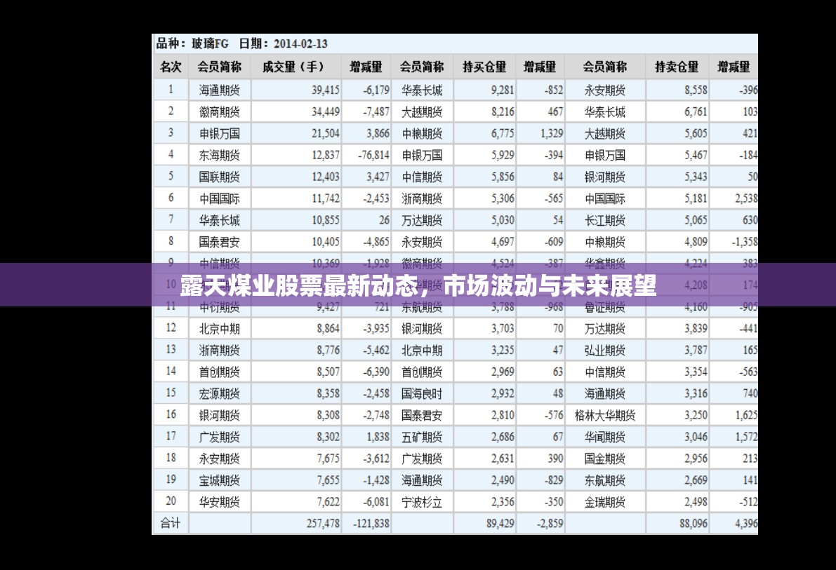 露天煤業(yè)股票市場(chǎng)分析，動(dòng)態(tài)、波動(dòng)與未來(lái)趨勢(shì)