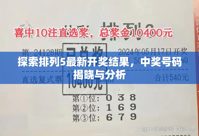 排列5開(kāi)獎(jiǎng)結(jié)果深度解析，最新中獎(jiǎng)號(hào)碼揭曉與走勢(shì)分析