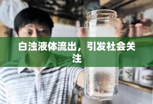 白濁液體事件，社會關注與應對