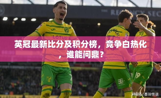 英冠最新比分及積分榜，競(jìng)爭(zhēng)白熱化，誰能問鼎？