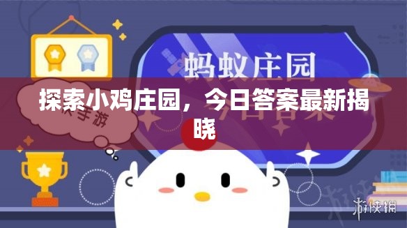 揭秘小雞莊園，今日答案揭曉