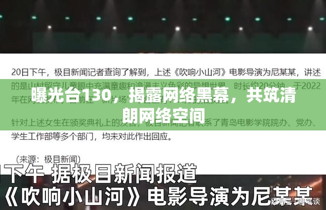 曝光臺130，揭露網(wǎng)絡黑幕，共筑清朗網(wǎng)絡空間