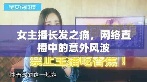 女主播長發(fā)之痛，網(wǎng)絡(luò)直播中的意外風(fēng)波