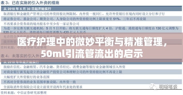醫(yī)療護(hù)理中的微妙平衡與精準(zhǔn)管理，50ml引流管流出的啟示