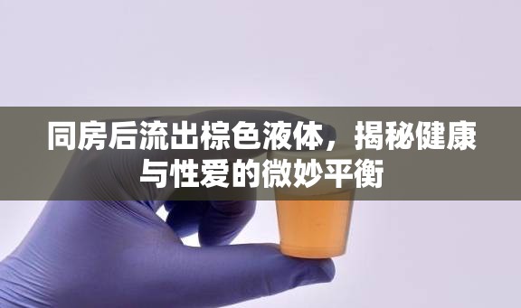 同房后棕色液體之謎，探索性愛與健康的微妙聯(lián)系