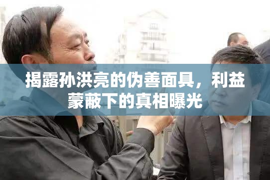 揭露孫洪亮的偽善面具，利益蒙蔽下的真相曝光