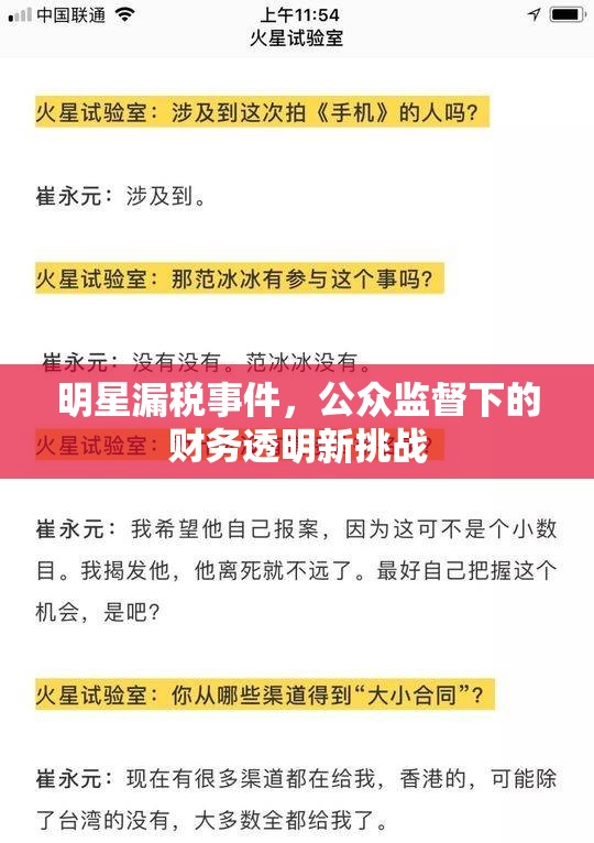 明星漏稅風(fēng)波，公眾監(jiān)督與財務(wù)透明度的新挑戰(zhàn)