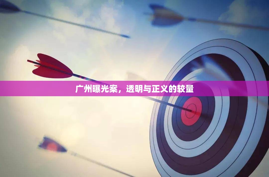 廣州曝光案，透明與正義的較量