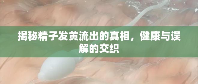 揭秘精子發(fā)黃流出的真相，健康與誤解的交織
