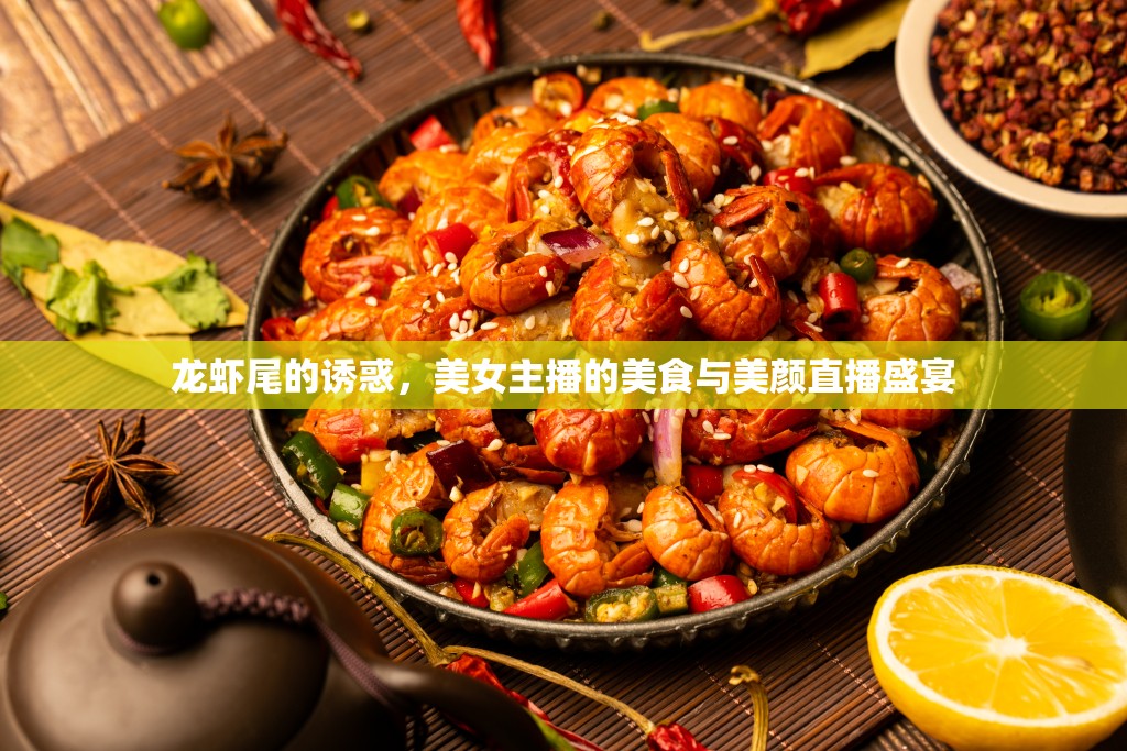 龍蝦尾的誘惑，美女主播的美食與美顏直播盛宴