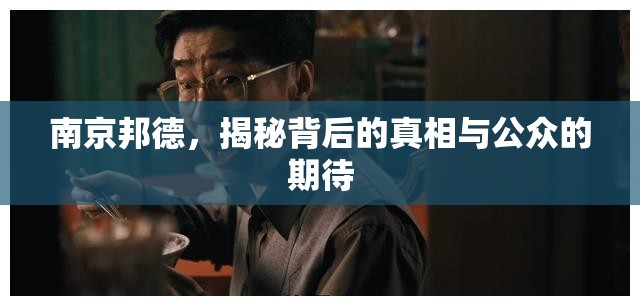 南京邦德，真相探究與公眾期待