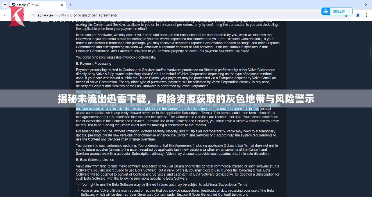 迅雷下載背后的隱秘，網絡資源獲取的灰色地帶與風險警示