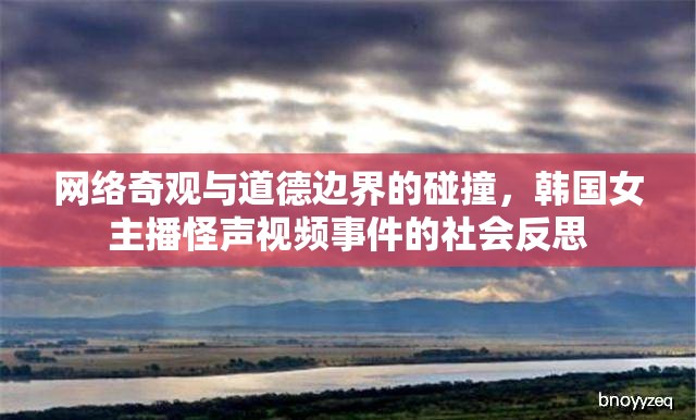 網(wǎng)絡(luò)奇觀與道德邊界，韓國女主播怪聲視頻事件引發(fā)的社會反思