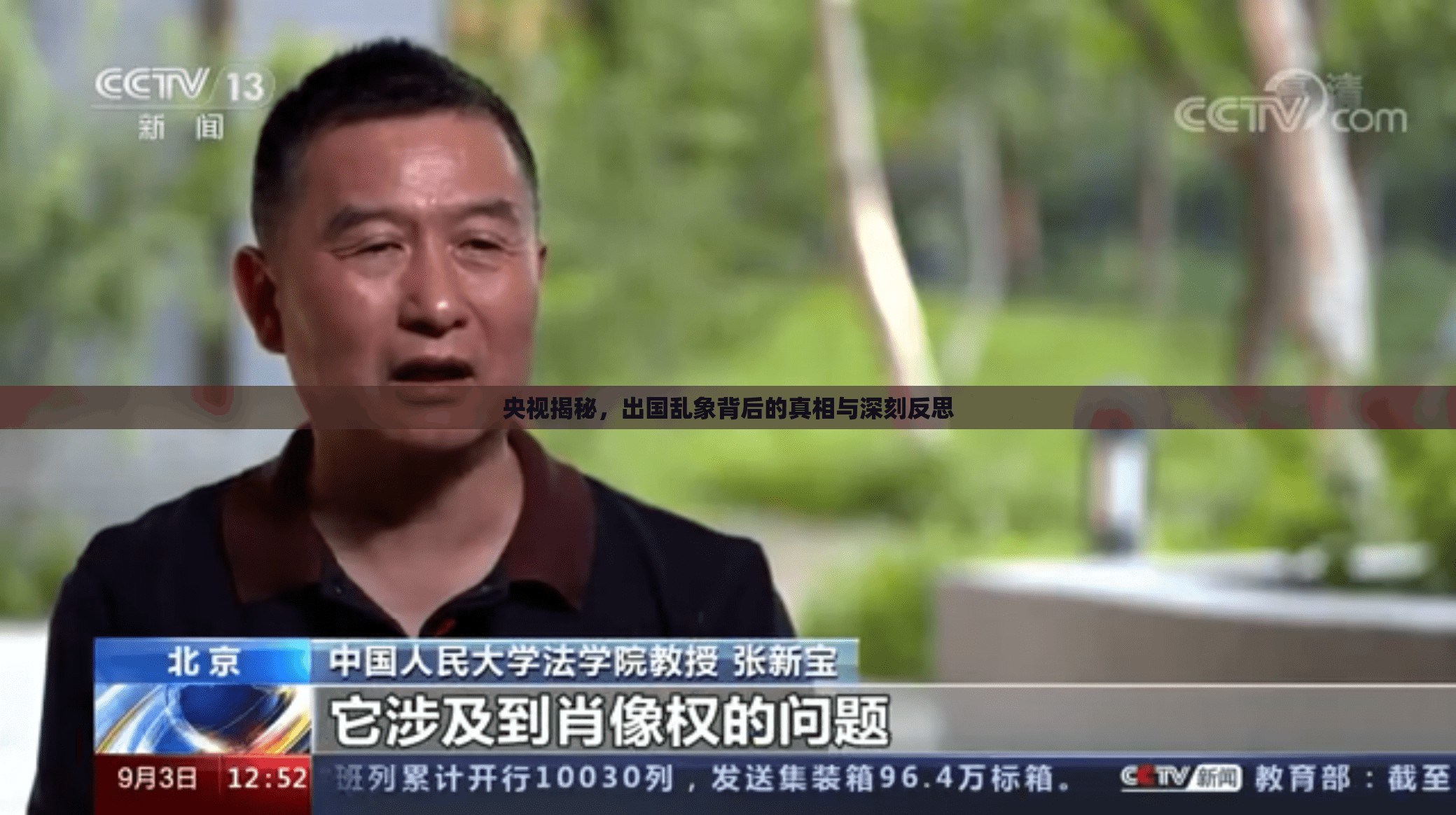 揭秘出國亂象，央視深度剖析背后的真相與反思