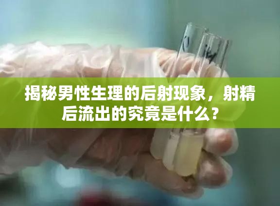 男性生理揭秘，射精后流出物的真相