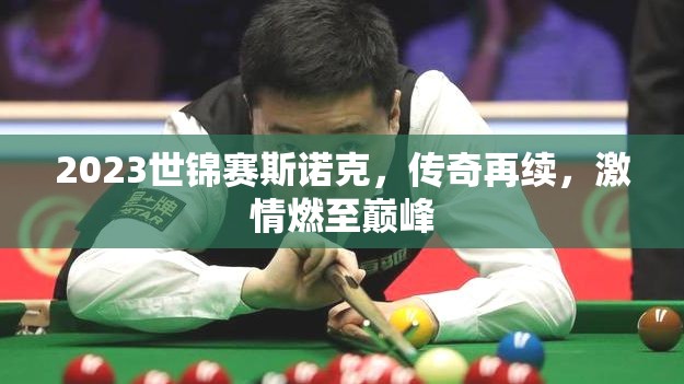 2023世錦賽斯諾克，傳奇對(duì)決，激情巔峰之戰(zhàn)