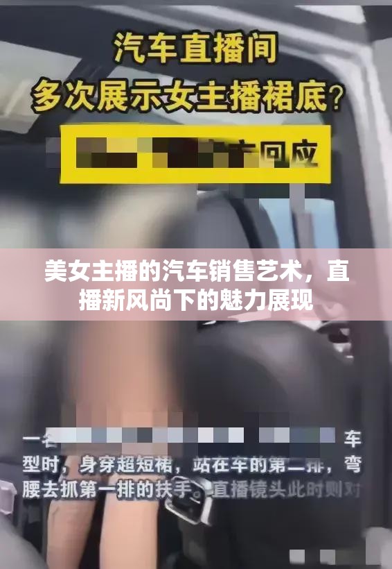 美女主播的汽車銷售藝術(shù)，直播新風(fēng)尚下的魅力展現(xiàn)