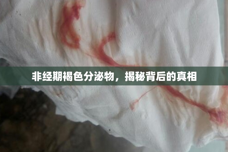 非經(jīng)期褐色分泌物，揭秘背后的真相