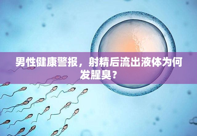 男性健康警報(bào)，射精后流出液體為何發(fā)腥臭？