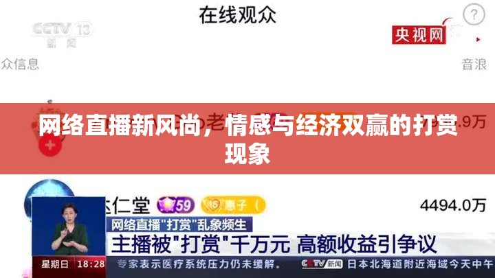 網(wǎng)絡(luò)直播新風(fēng)尚，情感與經(jīng)濟(jì)雙贏的打賞現(xiàn)象