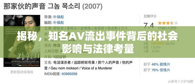 揭秘，知名AV流出事件背后的社會影響與法律考量