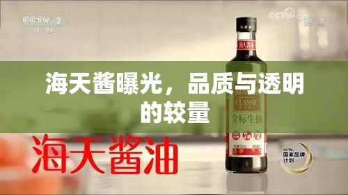 海天醬曝光，品質(zhì)與透明的較量