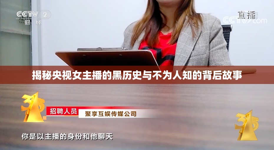 揭秘央視女主播的黑歷史與不為人知的背后故事