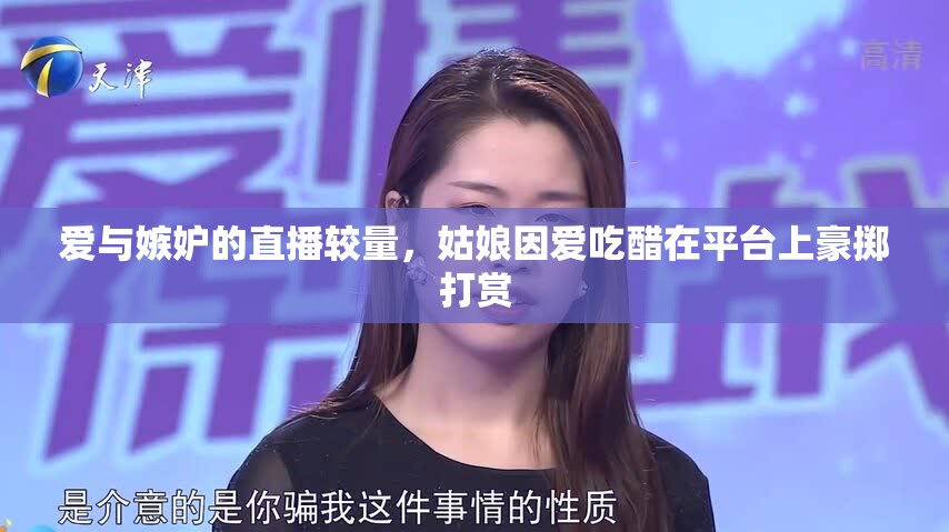 愛與嫉妒的直播較量，姑娘因愛吃醋在平臺上豪擲打賞