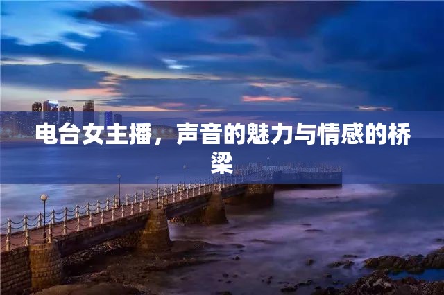 電臺(tái)女主播，聲音的魅力與情感的橋梁