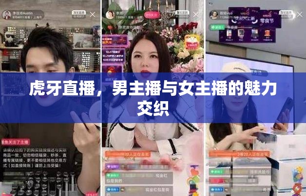 虎牙直播，男主播與女主播的魅力交織