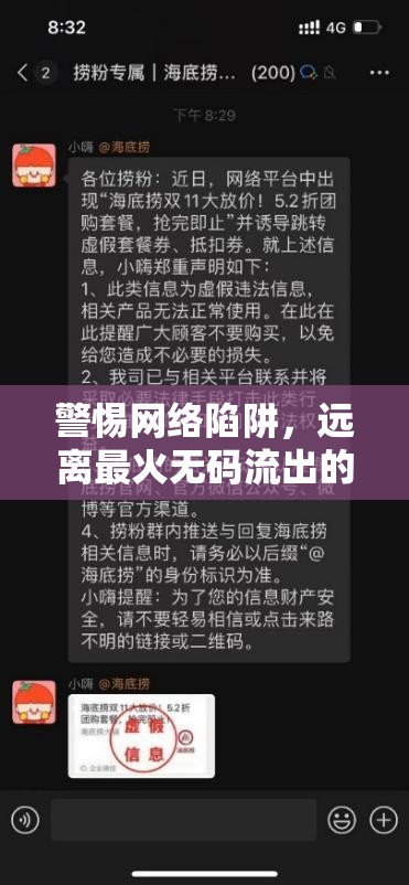 警惕網(wǎng)絡(luò)陷阱，遠離最火無碼流出的誘惑與危害