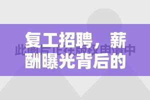 復(fù)工招聘，薪酬曝光背后的真相與職場新機(jī)遇