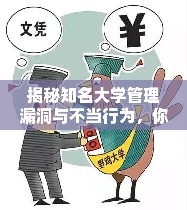 揭秘知名大學(xué)管理漏洞與不當(dāng)行為，你該知道的真相