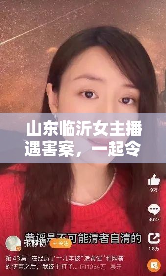 山東臨沂女主播遇害案，一起令人震驚的悲劇深度剖析