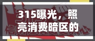 315曝光，照亮消費(fèi)暗區(qū)的明燈，守護(hù)消費(fèi)者權(quán)益