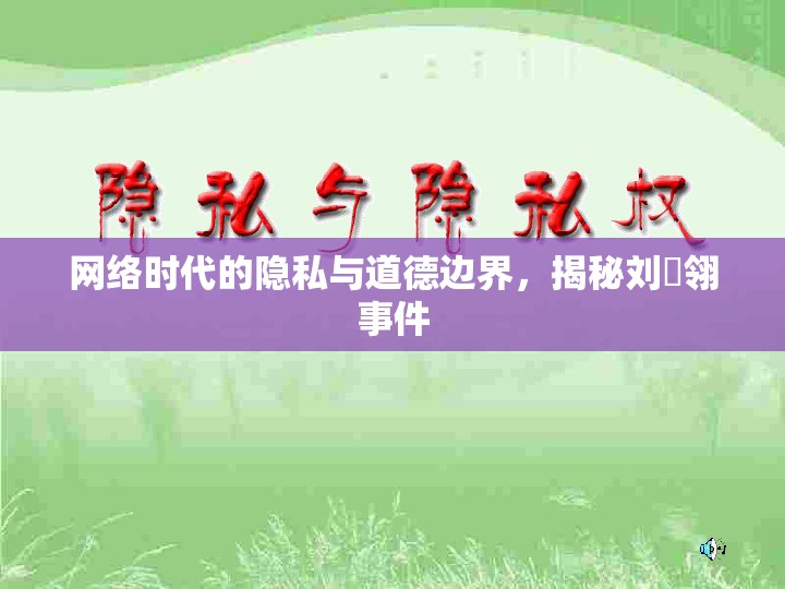 網(wǎng)絡(luò)時(shí)代的隱私與道德邊界，揭秘劉姵翎事件