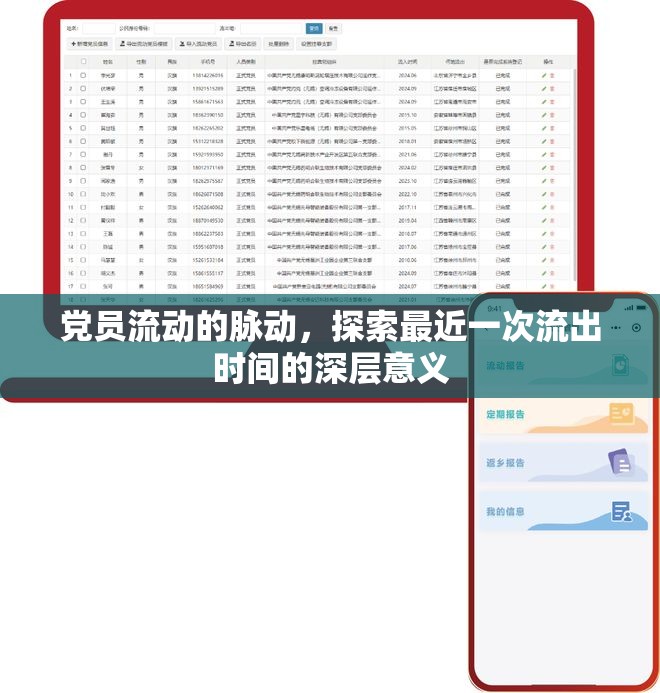 黨員流動的脈動，探索最近一次流出時間的深層意義