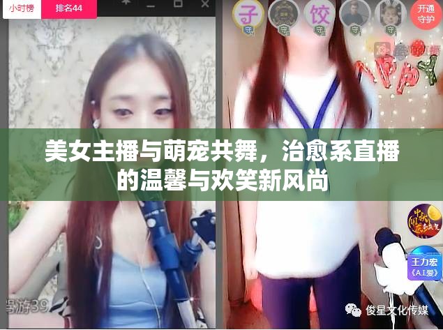 美女主播與萌寵共舞，治愈系直播的溫馨與歡笑新風(fēng)尚
