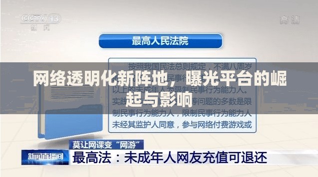 網(wǎng)絡(luò)透明化新陣地，曝光平臺的崛起與影響