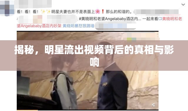 揭秘，明星流出視頻背后的真相與影響