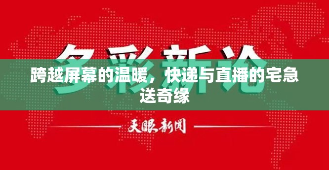 跨越屏幕的溫暖，快遞與直播的宅急送奇緣