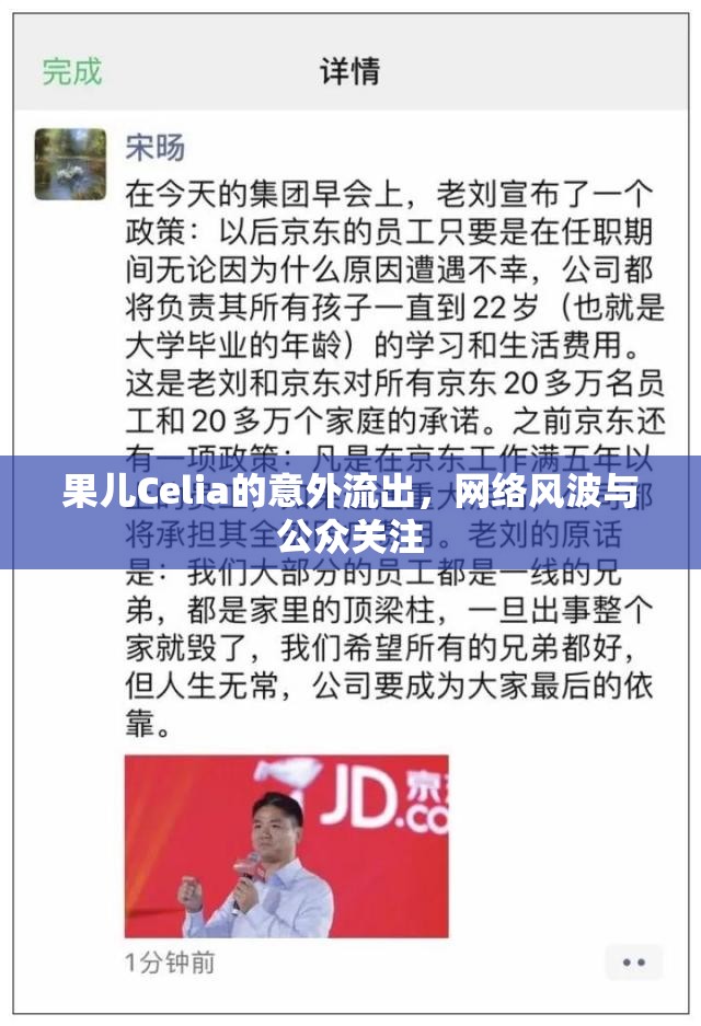 果兒Celia的意外流出，網(wǎng)絡(luò)風(fēng)波與公眾關(guān)注