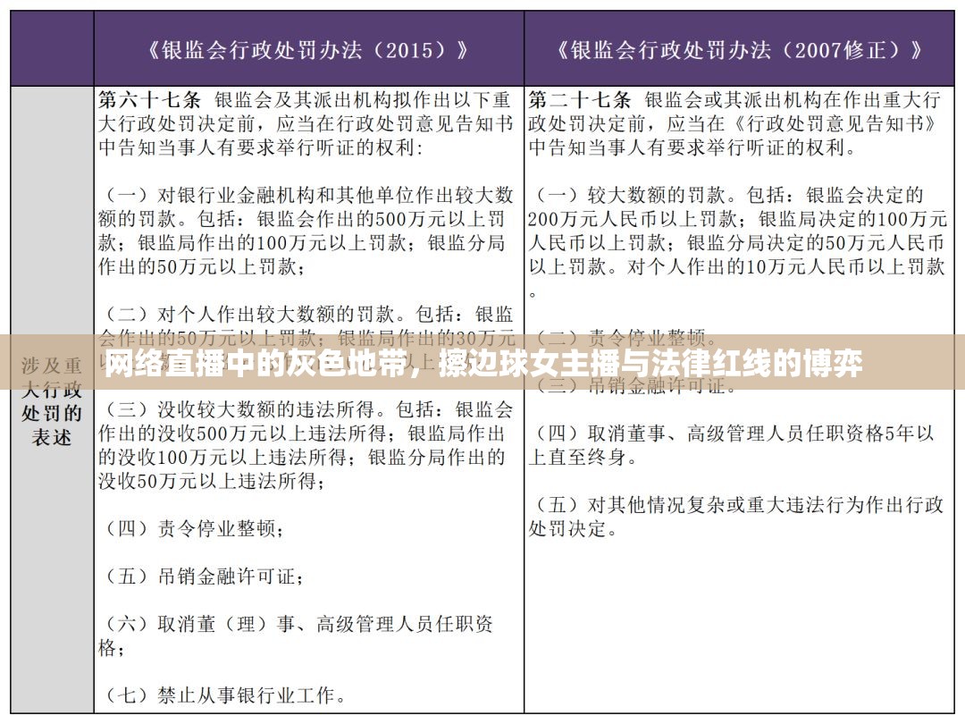 網(wǎng)絡(luò)直播中的灰色地帶，擦邊球女主播與法律紅線的博弈