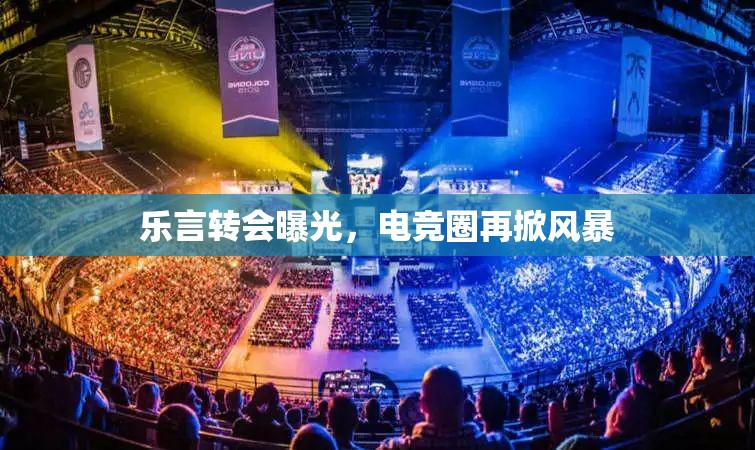 樂言轉(zhuǎn)會曝光，電競?cè)υ傧骑L(fēng)暴