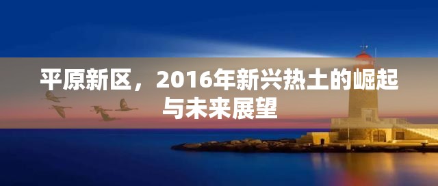平原新區(qū)，2016年新興熱土的崛起與未來展望