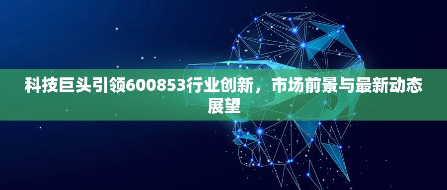 科技巨頭引領(lǐng)600853行業(yè)創(chuàng)新，市場(chǎng)前景與最新動(dòng)態(tài)展望