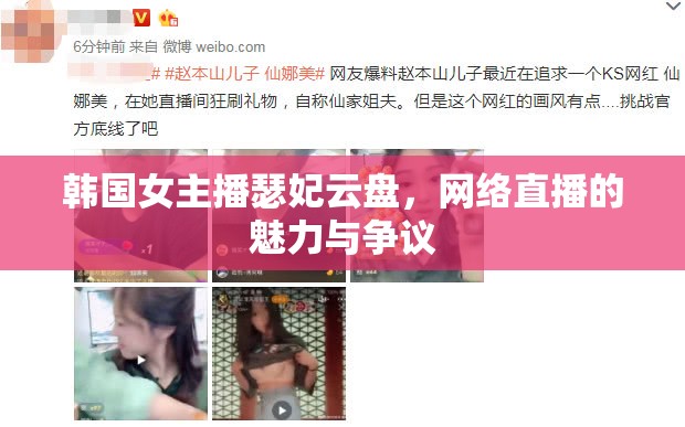韓國(guó)女主播瑟妃云盤(pán)，網(wǎng)絡(luò)直播的魅力與爭(zhēng)議
