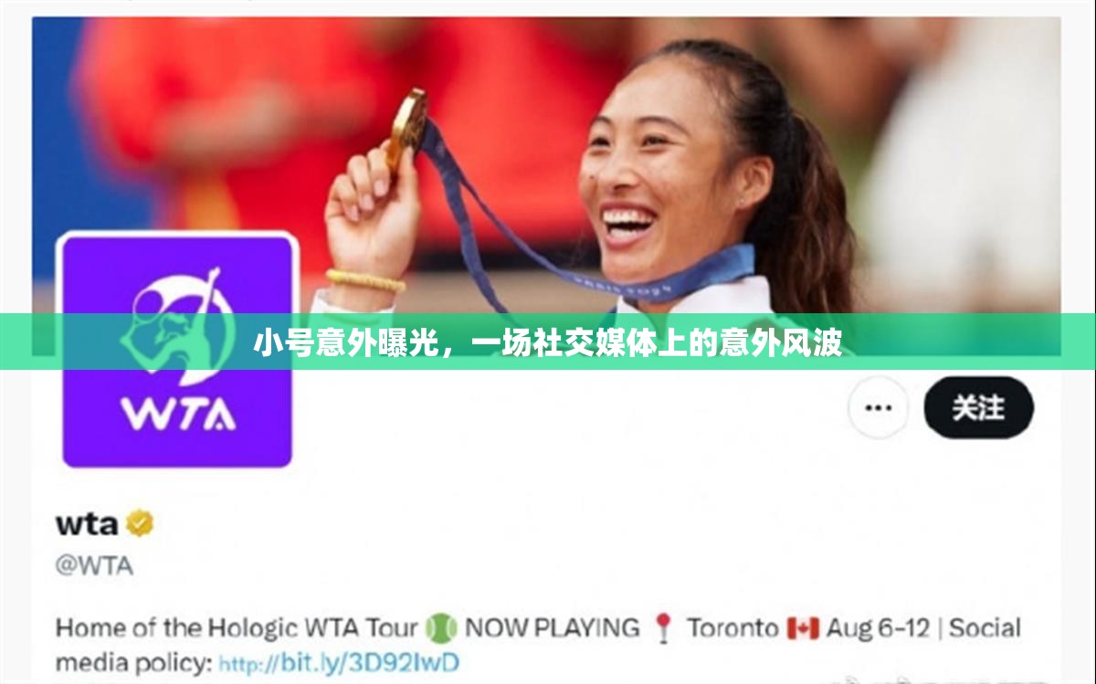 小號意外曝光，一場社交媒體上的意外風(fēng)波