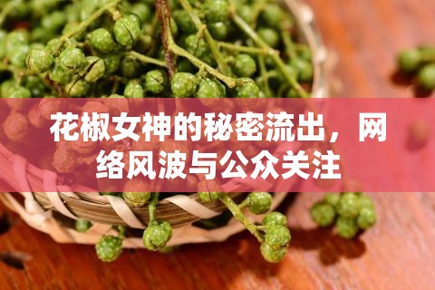 花椒女神的秘密流出，網(wǎng)絡(luò)風(fēng)波與公眾關(guān)注