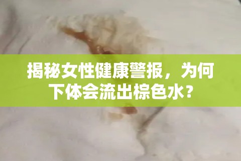 揭秘女性健康警報(bào)，為何下體會(huì)流出棕色水？